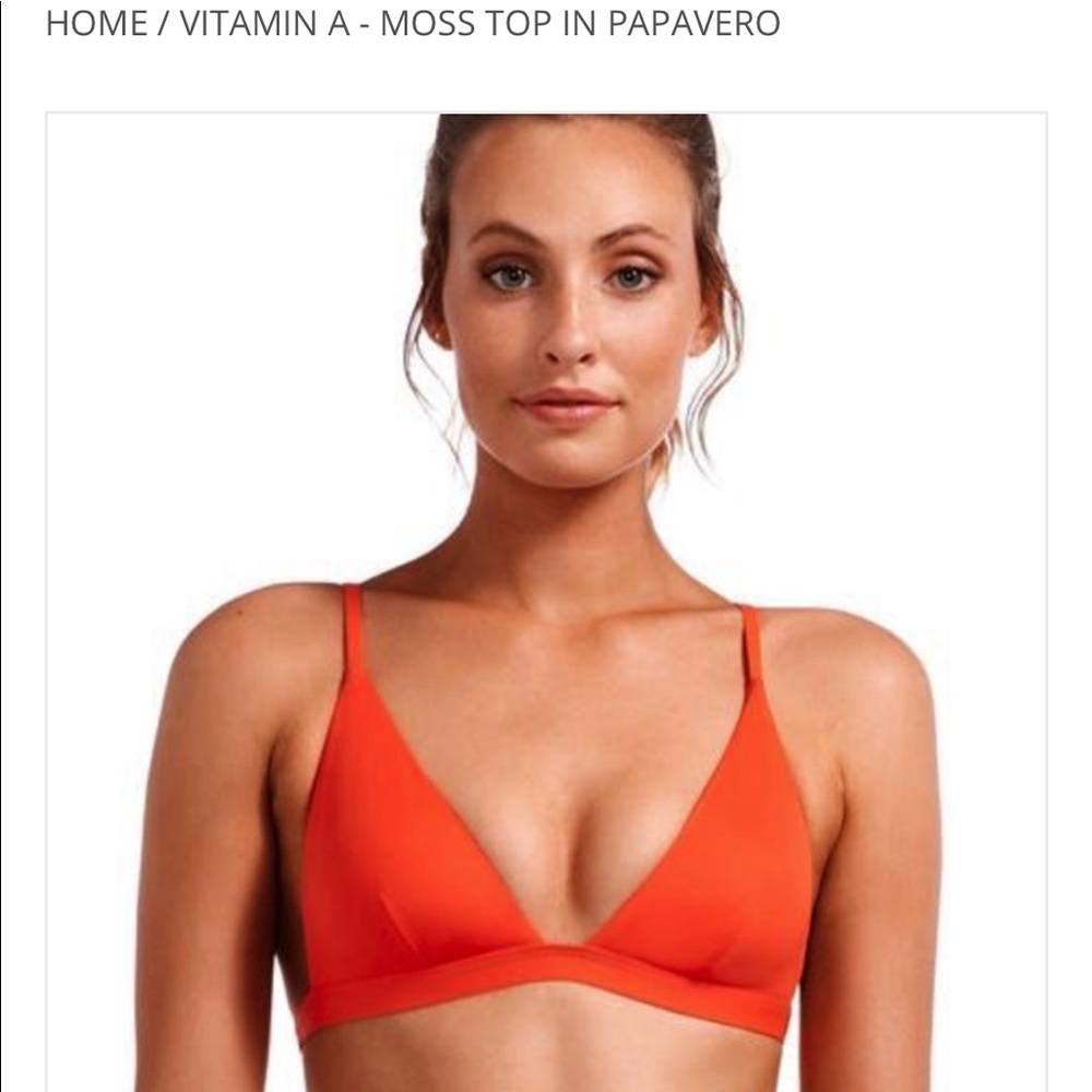 Vitamin A Ecolux Moss Bikini Top